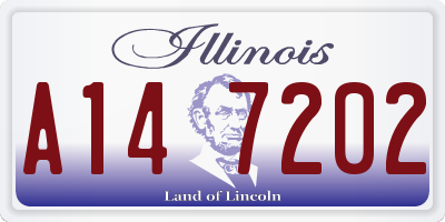 IL license plate A147202
