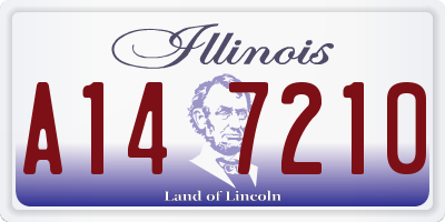 IL license plate A147210