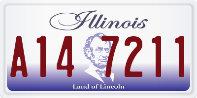 IL license plate A147211