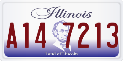 IL license plate A147213
