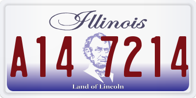 IL license plate A147214
