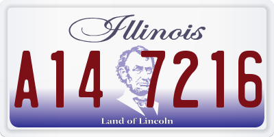 IL license plate A147216