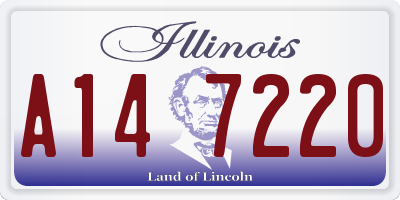 IL license plate A147220