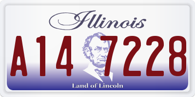 IL license plate A147228