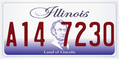 IL license plate A147230
