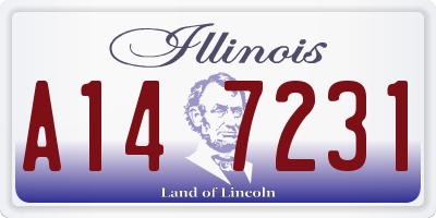 IL license plate A147231