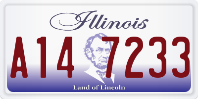 IL license plate A147233