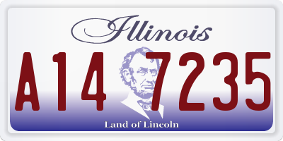 IL license plate A147235