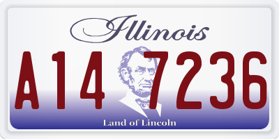IL license plate A147236