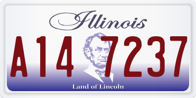 IL license plate A147237