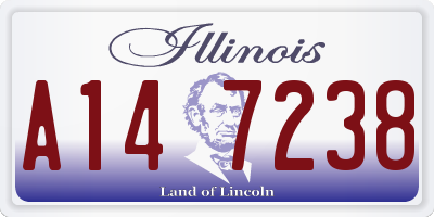 IL license plate A147238
