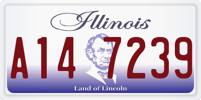 IL license plate A147239