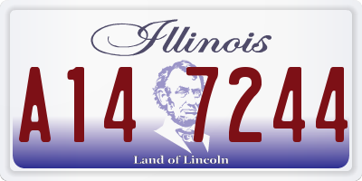 IL license plate A147244