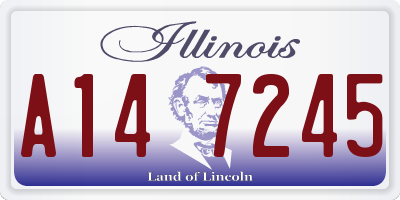 IL license plate A147245