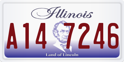IL license plate A147246
