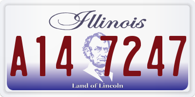 IL license plate A147247