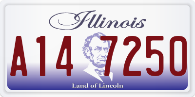 IL license plate A147250