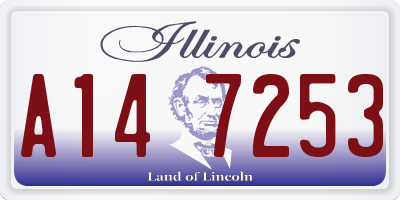 IL license plate A147253