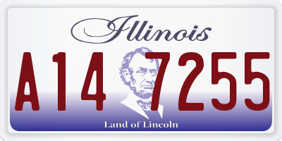 IL license plate A147255