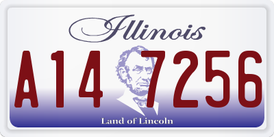 IL license plate A147256
