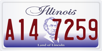 IL license plate A147259