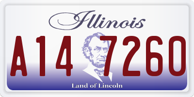 IL license plate A147260
