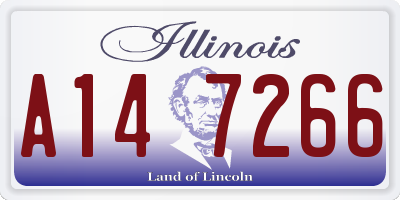 IL license plate A147266