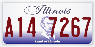 IL license plate A147267