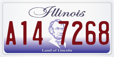 IL license plate A147268