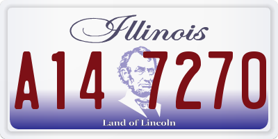 IL license plate A147270