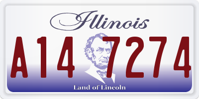 IL license plate A147274
