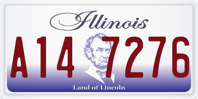 IL license plate A147276