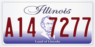 IL license plate A147277