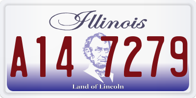IL license plate A147279