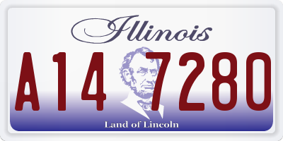 IL license plate A147280