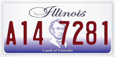 IL license plate A147281