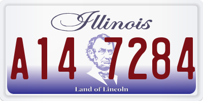 IL license plate A147284