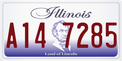 IL license plate A147285