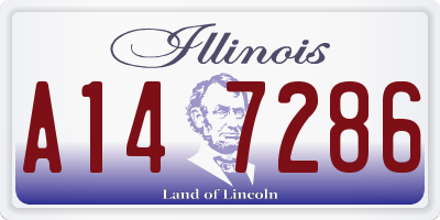 IL license plate A147286