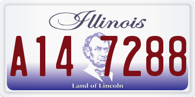 IL license plate A147288