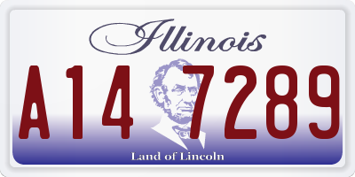 IL license plate A147289