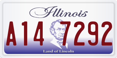 IL license plate A147292