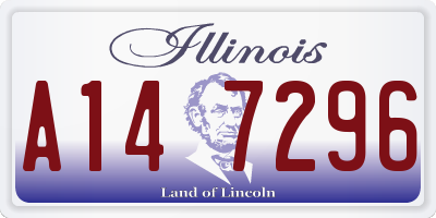 IL license plate A147296