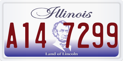IL license plate A147299