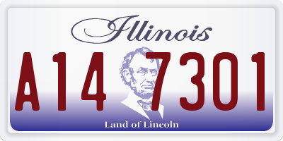 IL license plate A147301