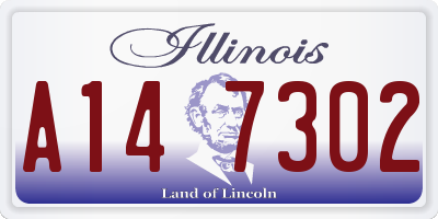IL license plate A147302