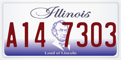 IL license plate A147303