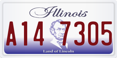 IL license plate A147305