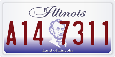 IL license plate A147311