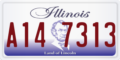 IL license plate A147313